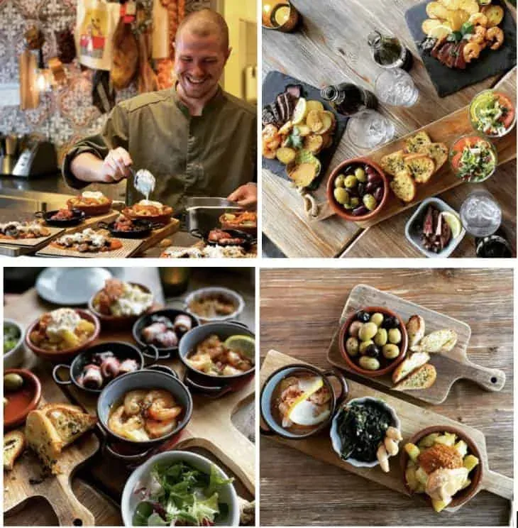 Bocado Spanish tapas plates served at the Gothenburg restaurant