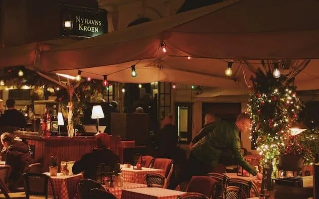 Christmas restaurant