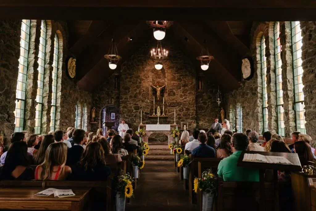 Church wedding ceremony