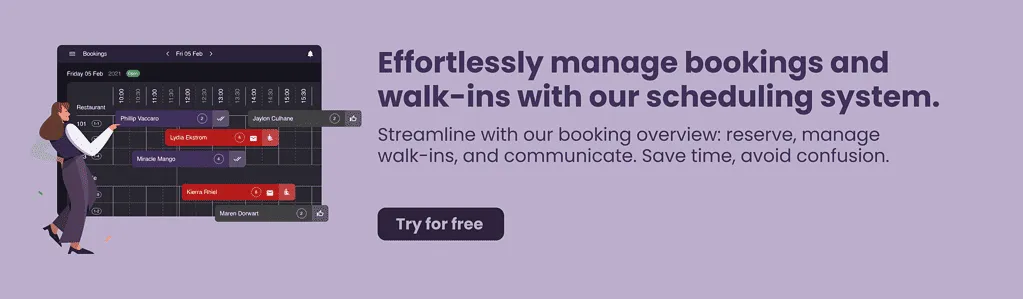 CTA-booking system