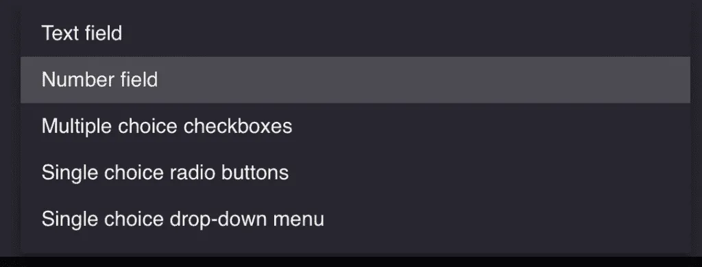 custom fields settings
