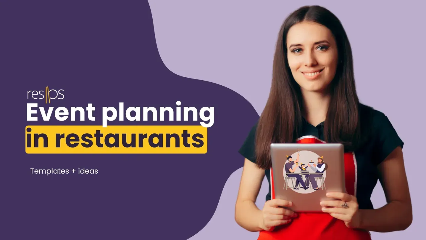 Restaurant event planning setup with table arrangements for private dining and celebrations