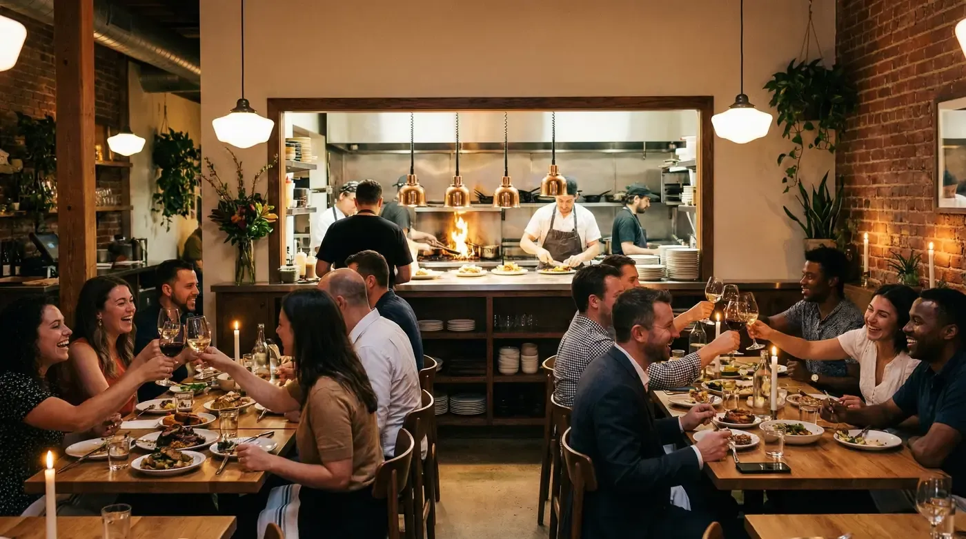 Digital kiosk statistics for restaurants and food venues