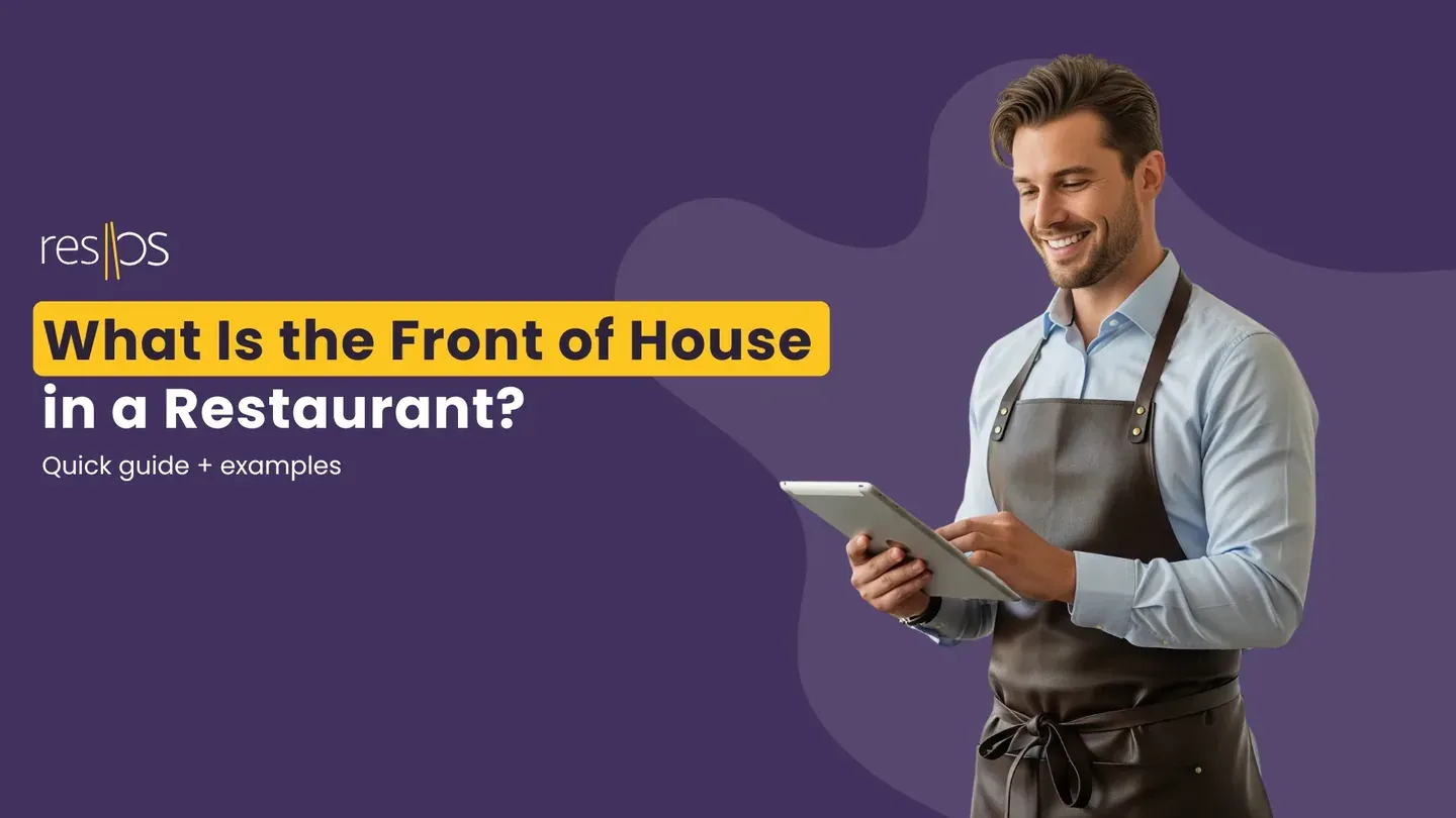 Restaurant front of house staff greeting guests