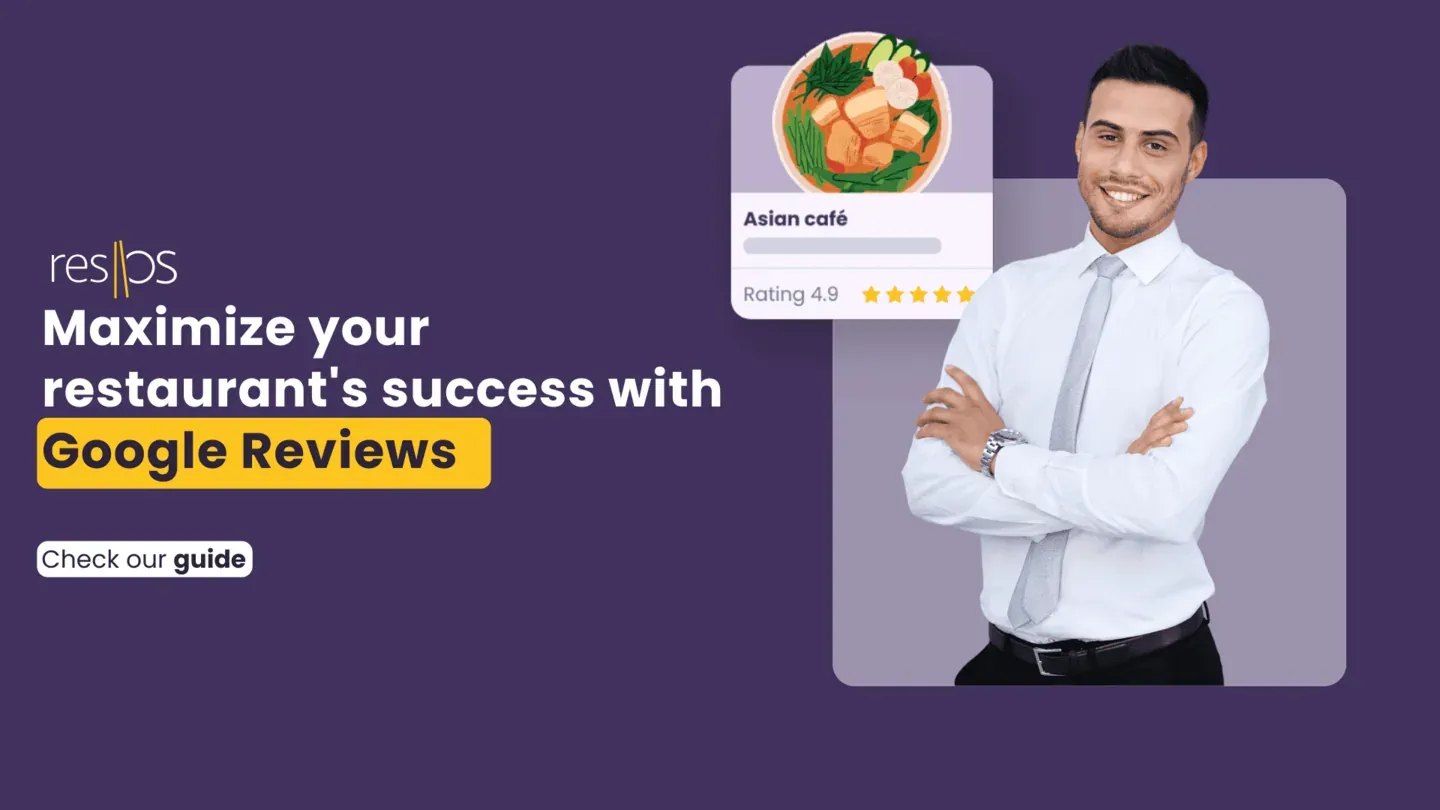 Google Reviews displayed on a restaurant listing with five-star guest ratings