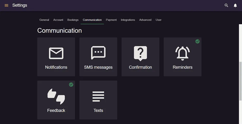 Resos feedback add-on settings showing where to paste a review platform link