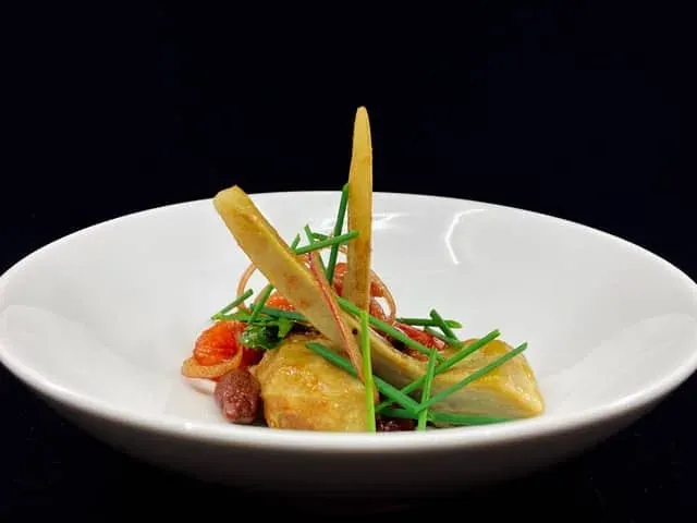 gourmet fish on a plate