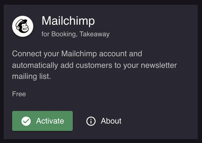 Mailchimp integration and mandatory fields in the booking flow
