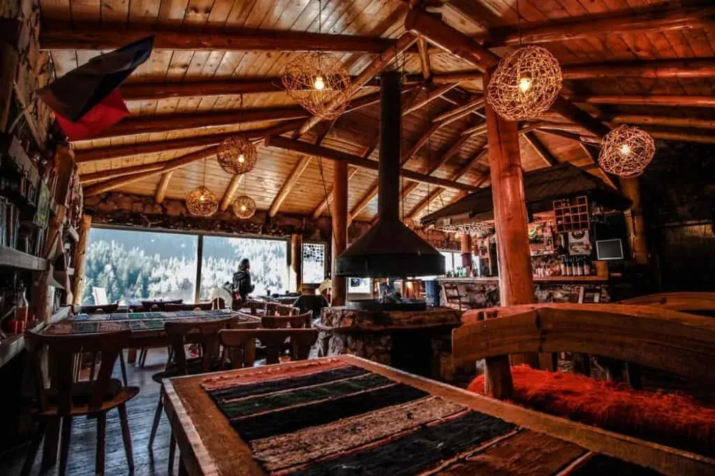 A seasonal restaurant in the mountains