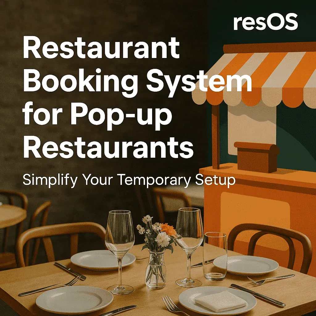 Pop up restaurant Resos