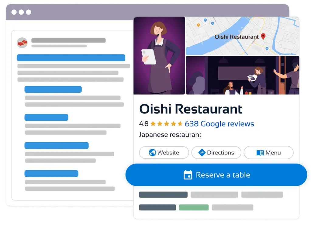 Reserve with google
