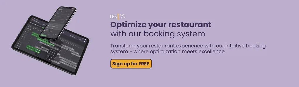 Resos booking system CTA