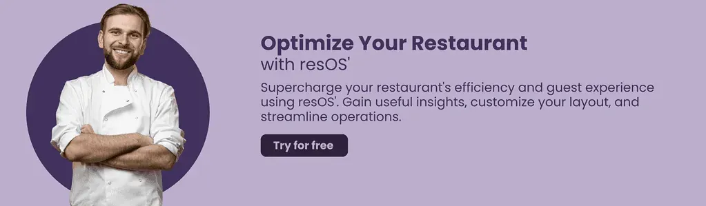 Resos - register for free button