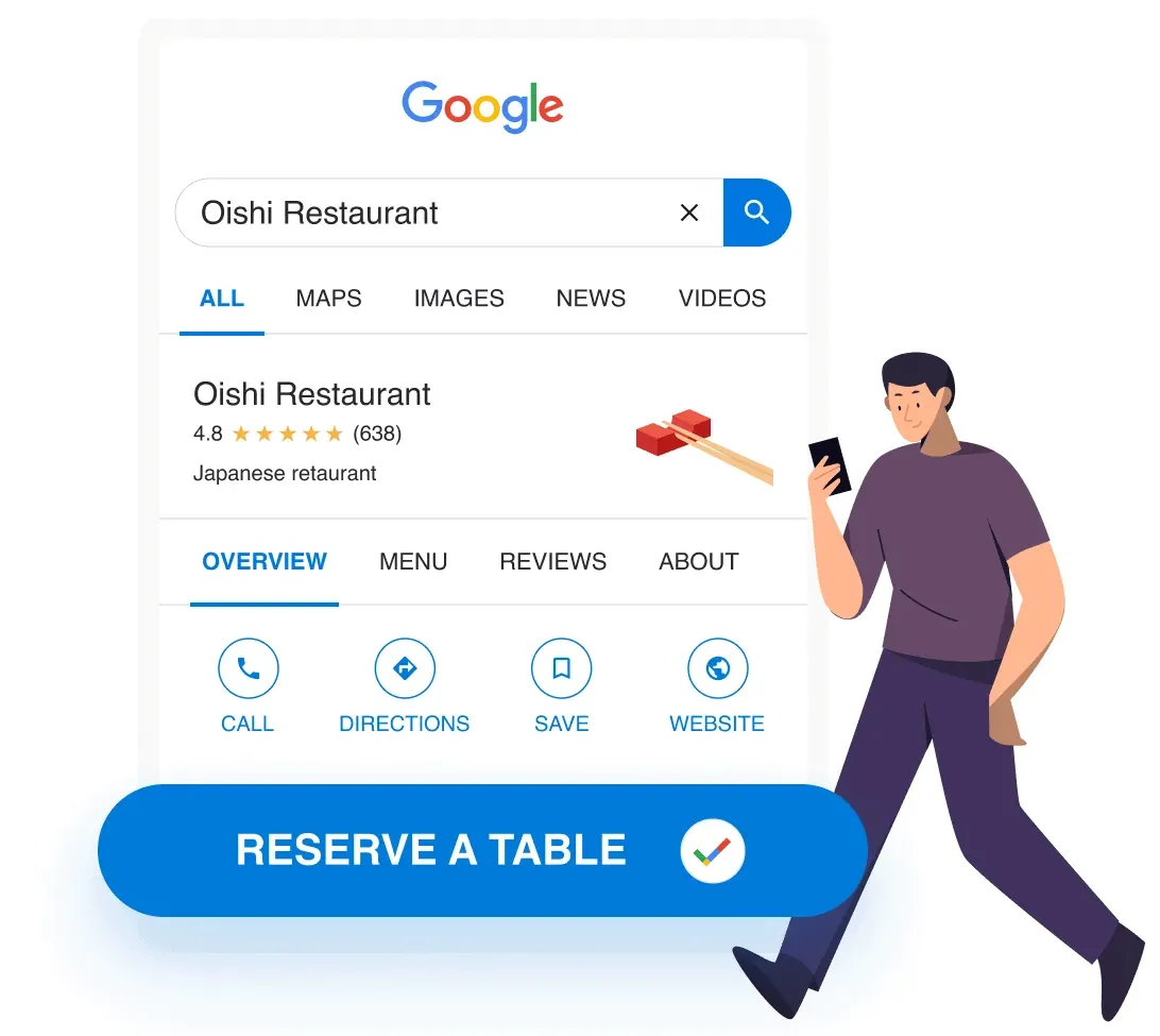 Resos Reserve with Google