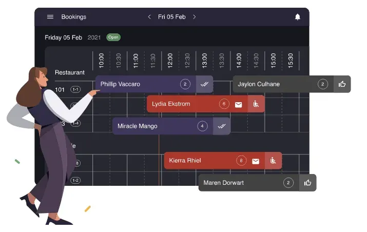 Resos's booking system.