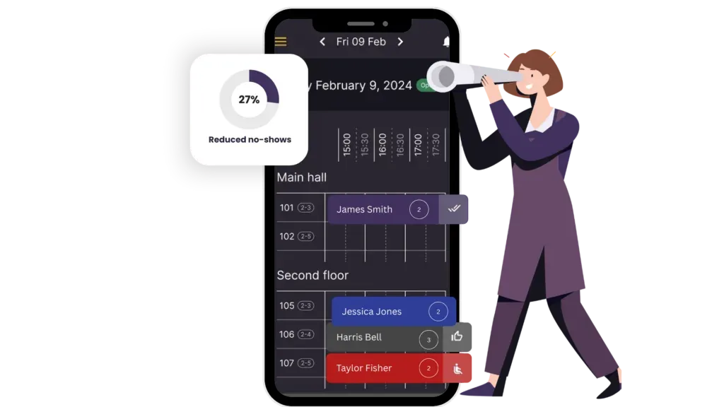 Restaurant booking system