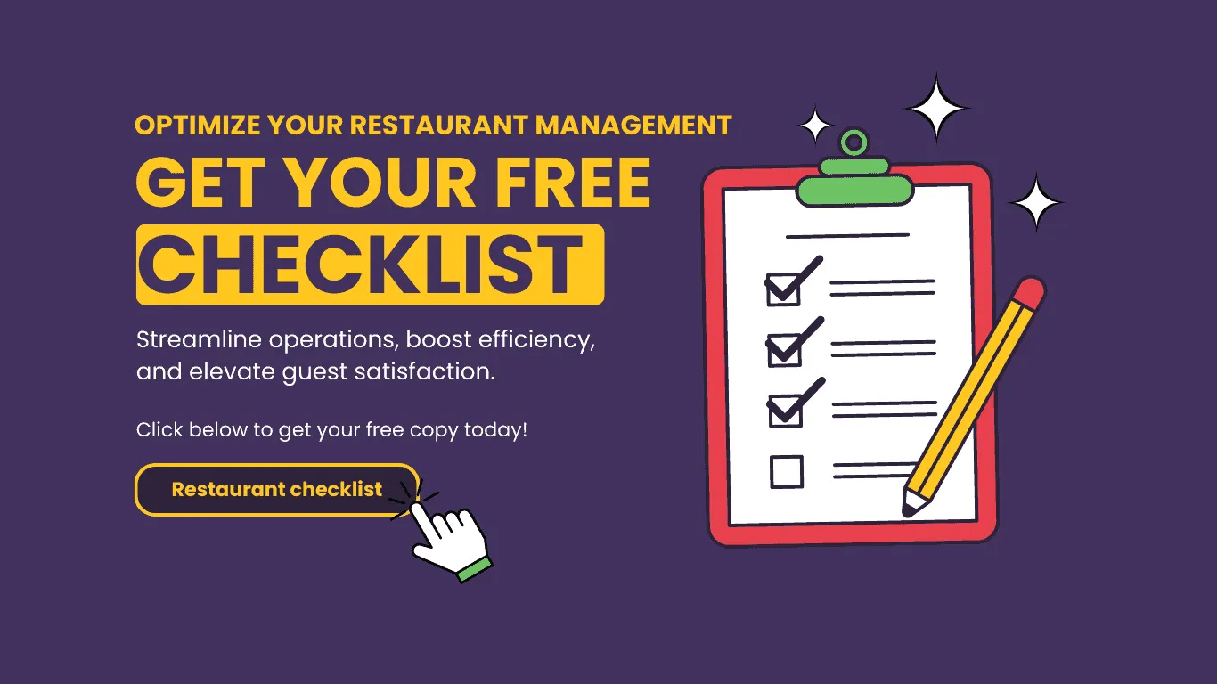 Restaurant management checklist