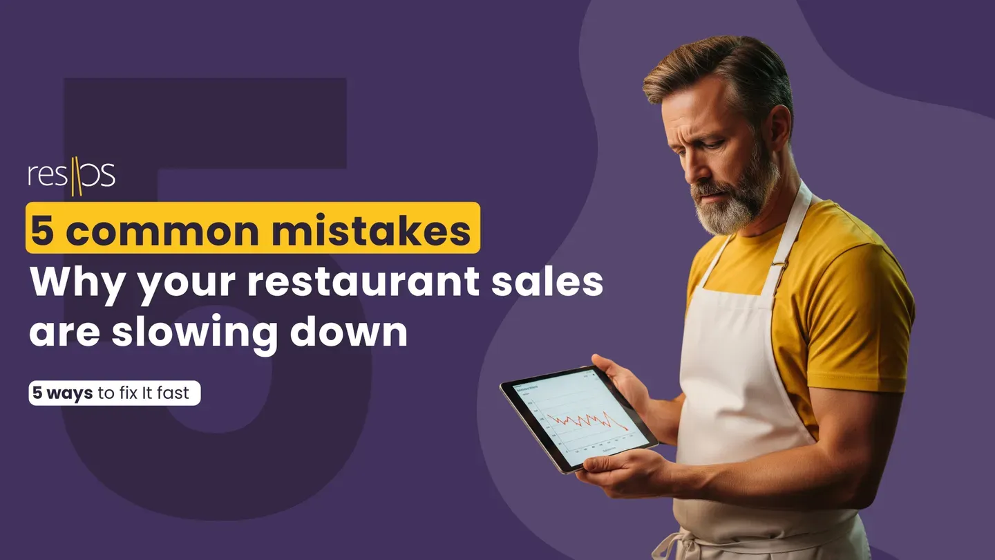 Restaurant sales growth chart showing revenue improvements from fixing common mistakes