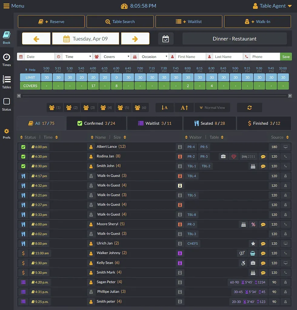 TableAgent system