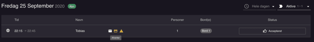 Pending deposit payment deposit for reservations settings