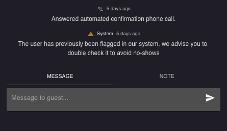 Flag a guest as no-show in Resos